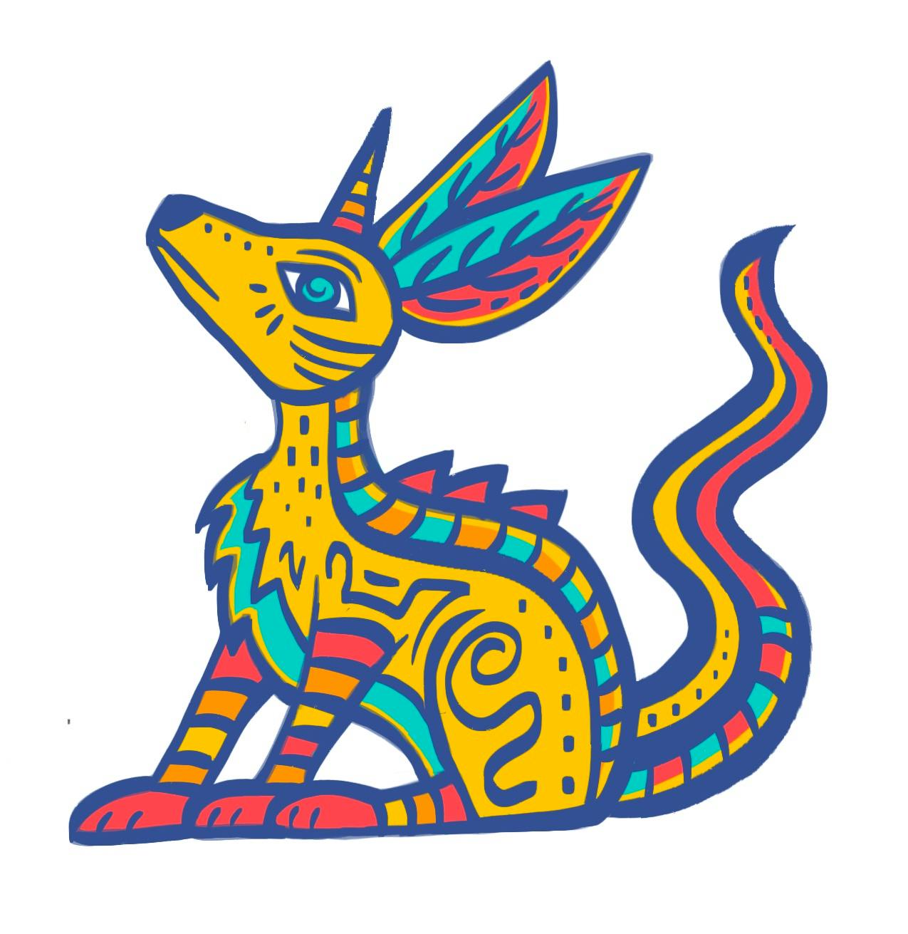 Alebrije- Day of the Dead pin