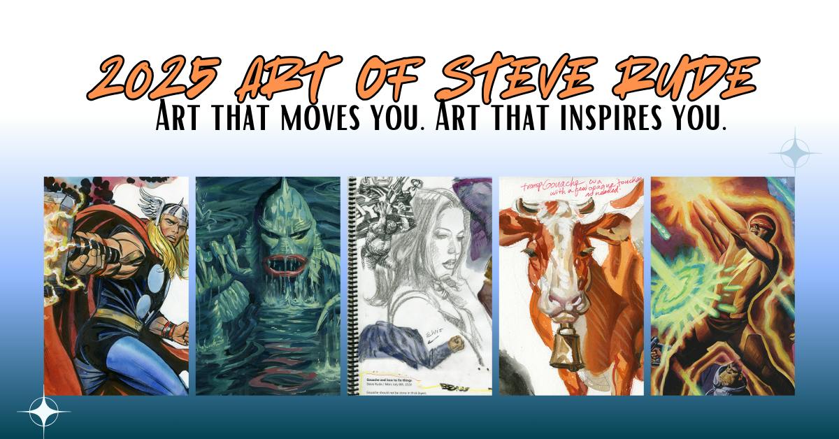 Art of Steve Rude 2025 Award Winning Sketchbook Project Update: Test ...