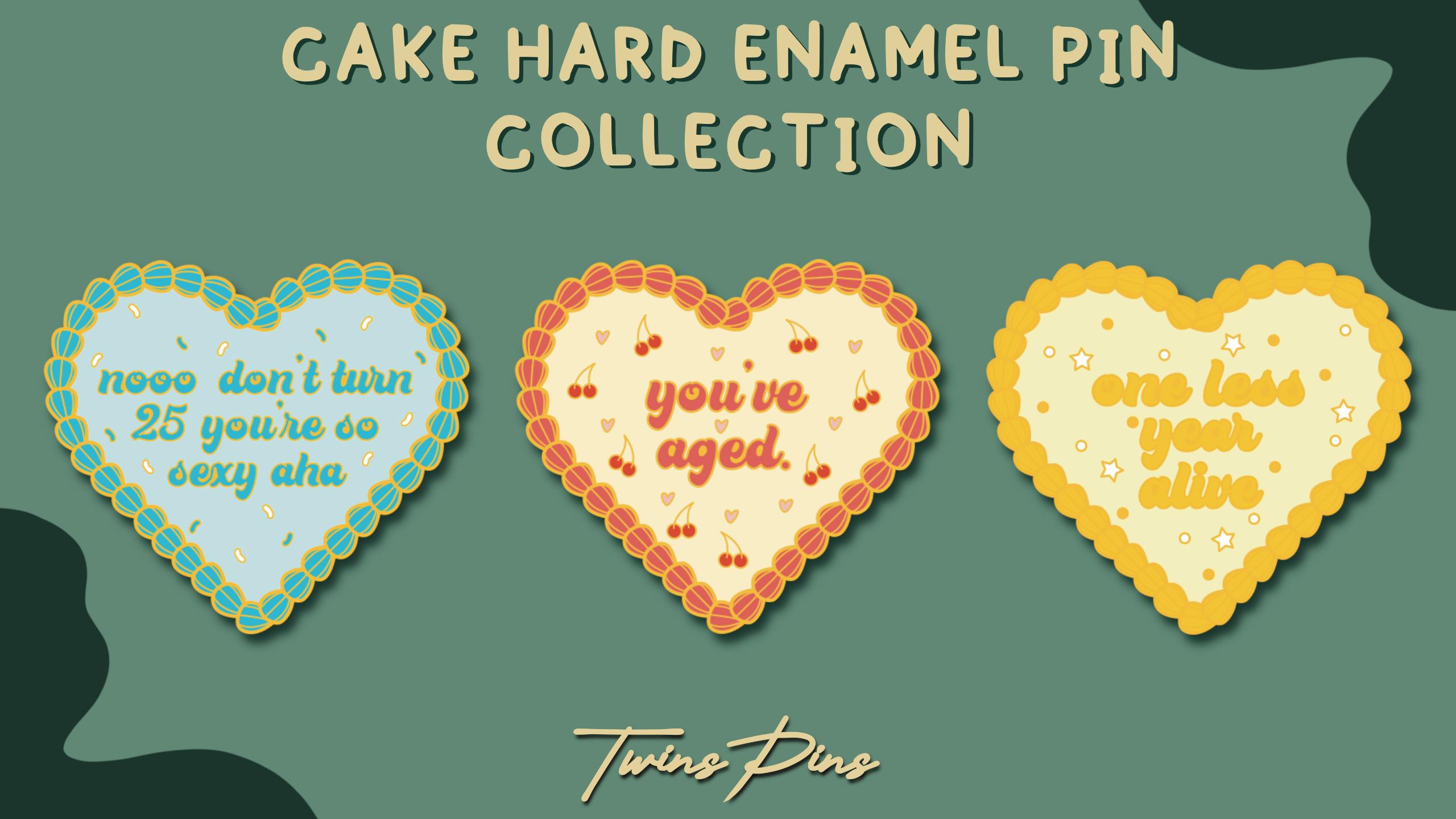 Cake Hard Enamel Pin Collection