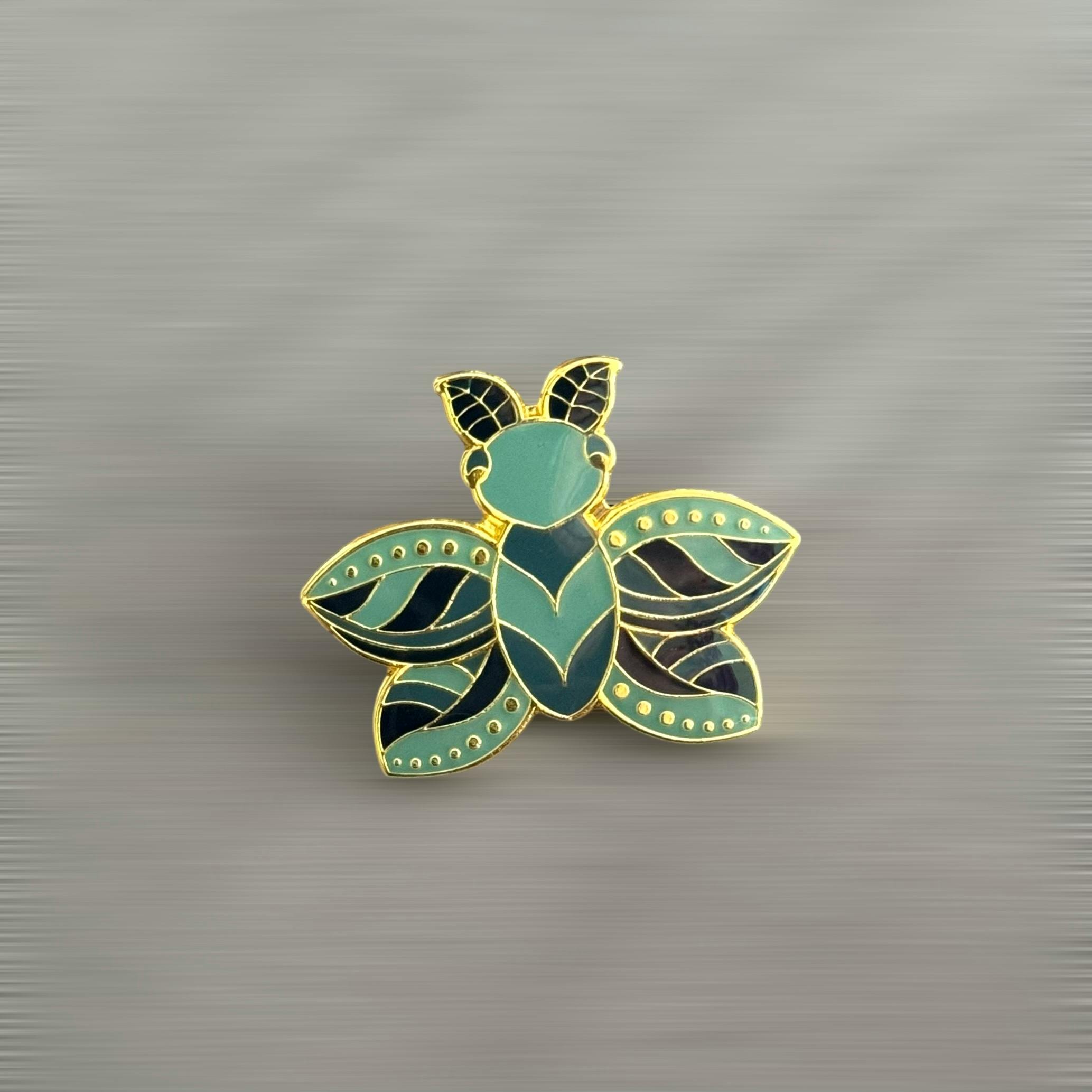 Mini Green Flutter Pin