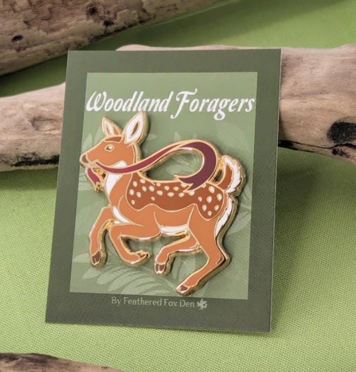 Playful Fawn Pin