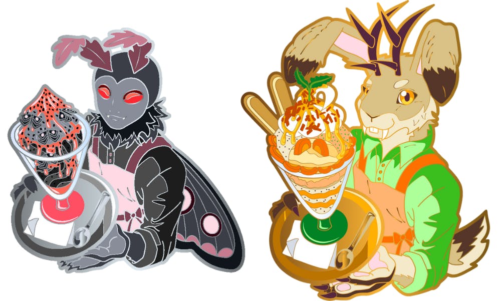 2x IceScream Cryptid - Hard Enamel Pin