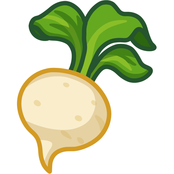 Turnip 3 inch Sticker
