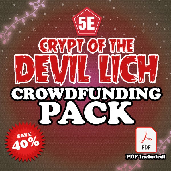 Crypt of the Devil Lich (5E) Crowdfunding Pack