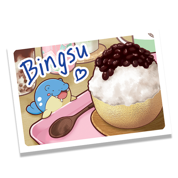 Seal bingsu mini print