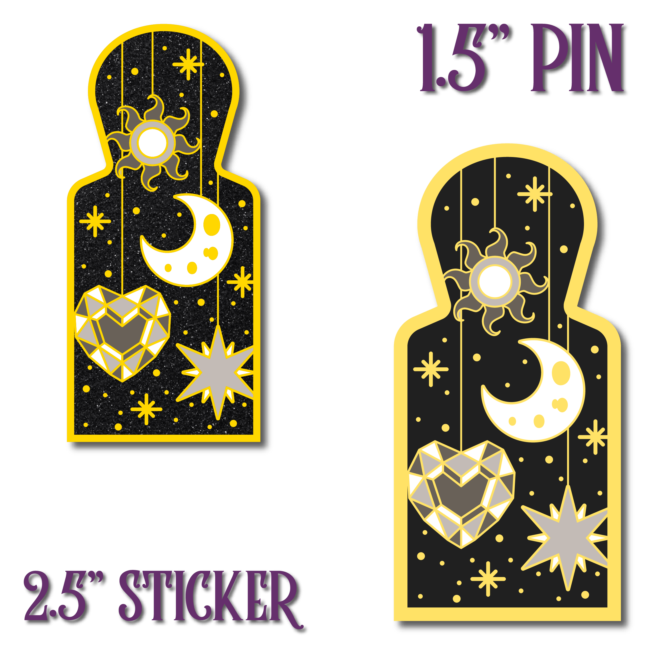 NEW Cosmic Storm 1.5" Pin & 2.5" Sticker