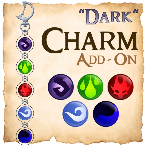 Acrylic Charm - "Dark Elements"