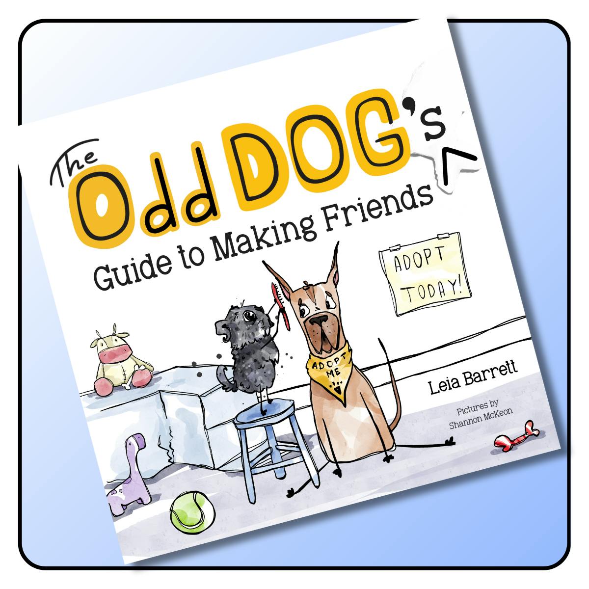 Signed Hardcover: The Odd Dog's Guide to Making Friends