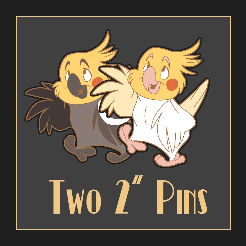 TWO 2" PINS