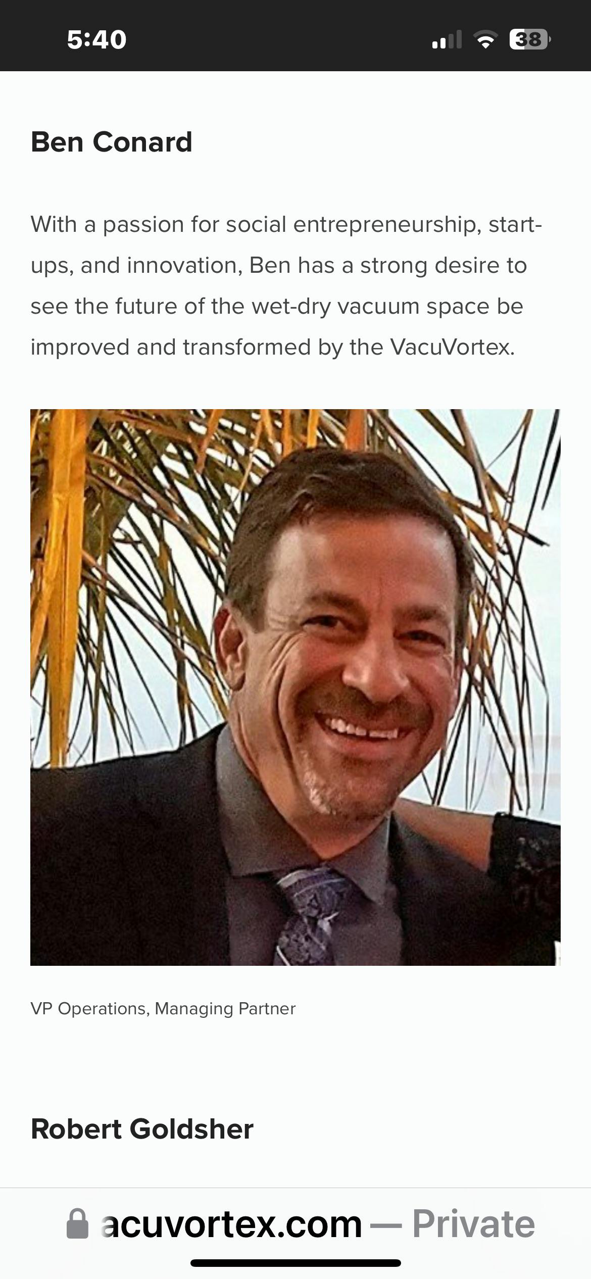 user avatar image for Robert Goldsher