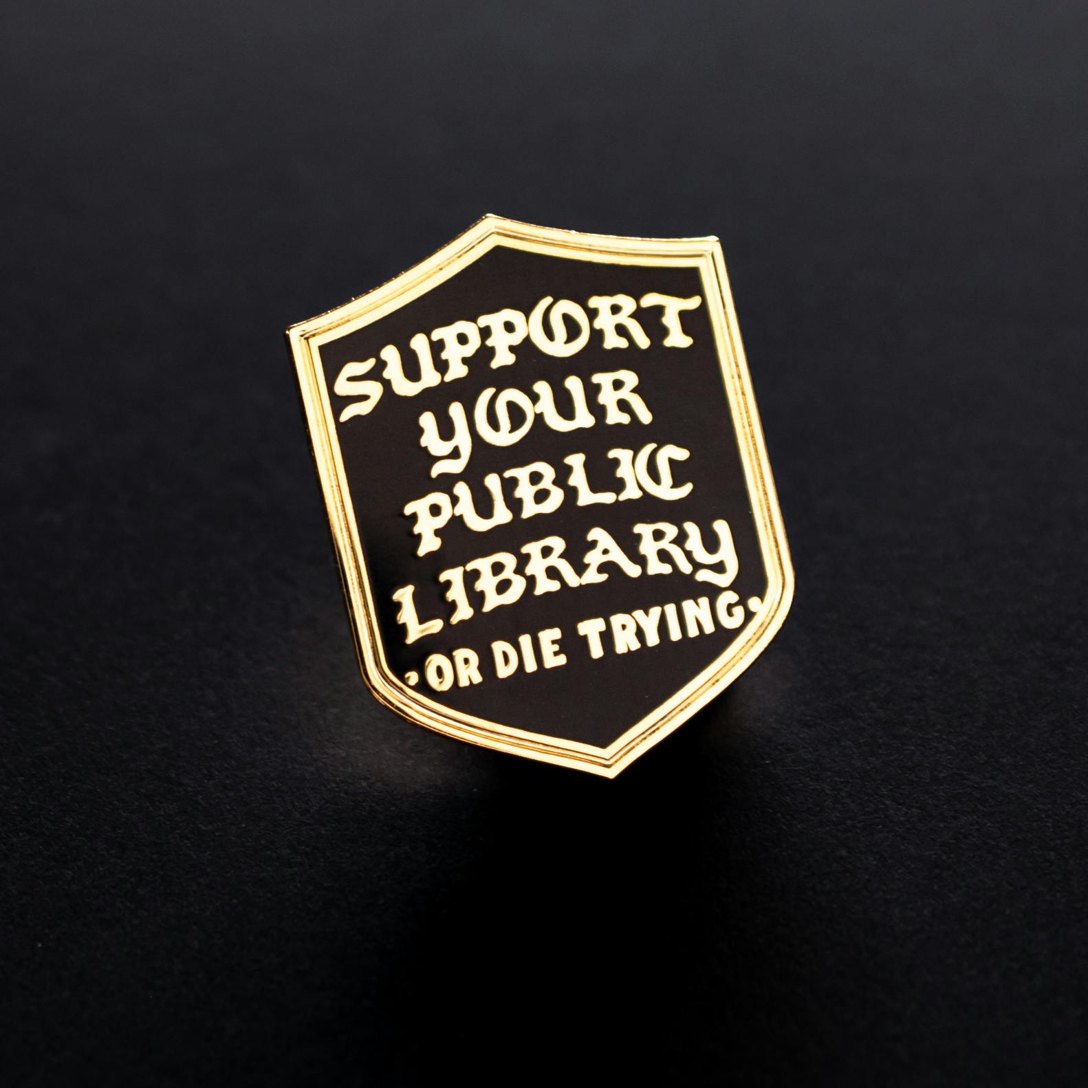 Snarky Co. X FOG - Support Your Local Library Pin