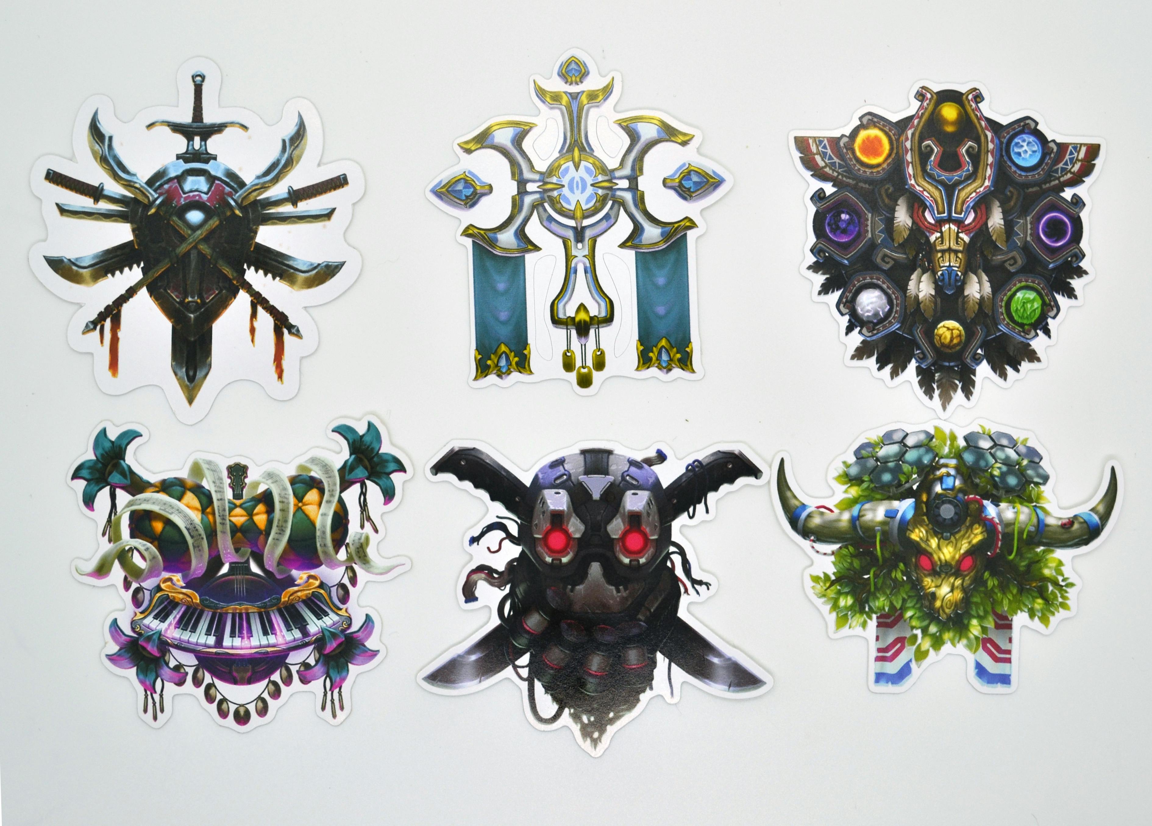 3 Random Arkelon Chronicles Class Crest Sticker