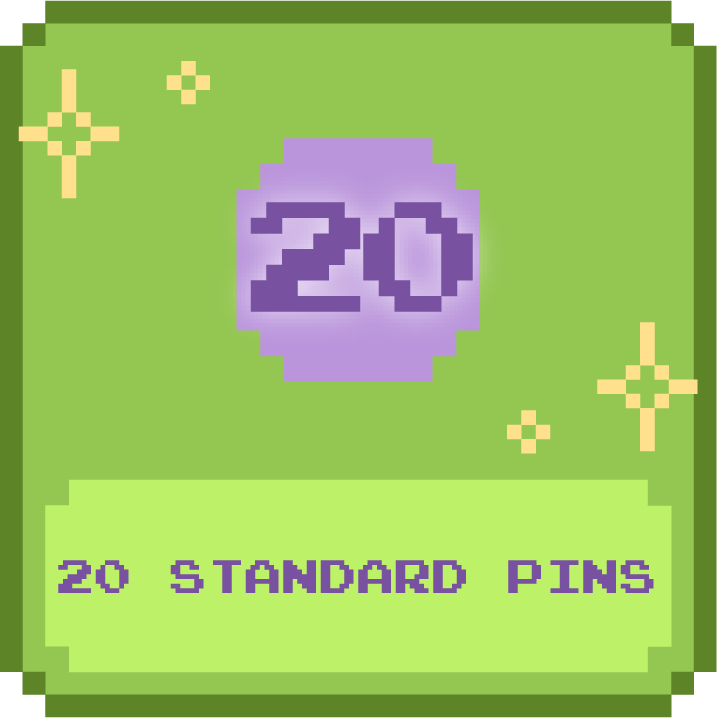 Twenty Standard Pins