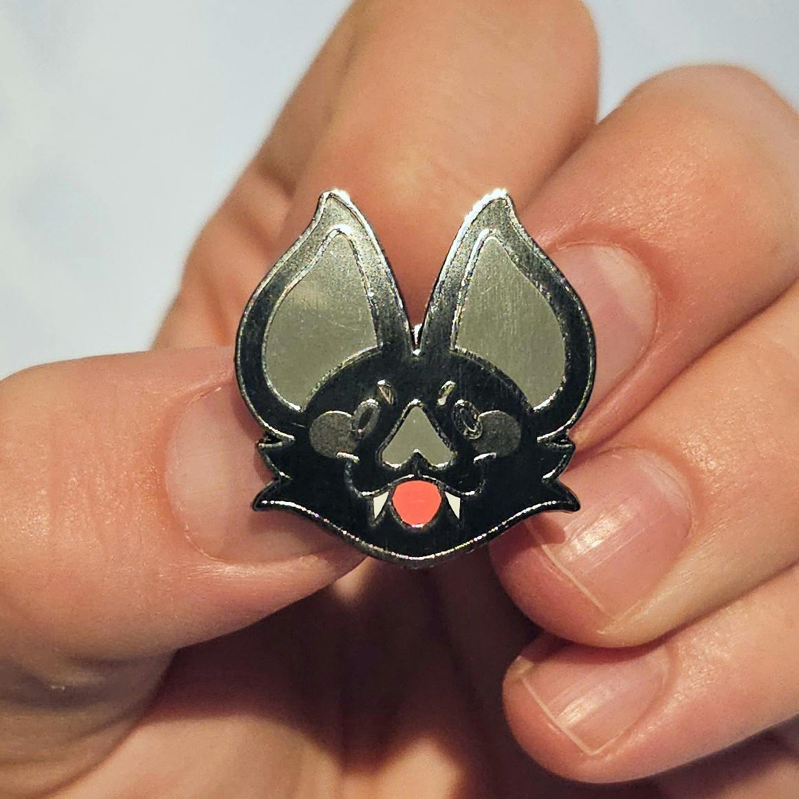 Bat Head Pin - Vampire Bat