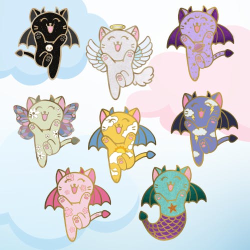 3 Little Devils 1.5" Pins