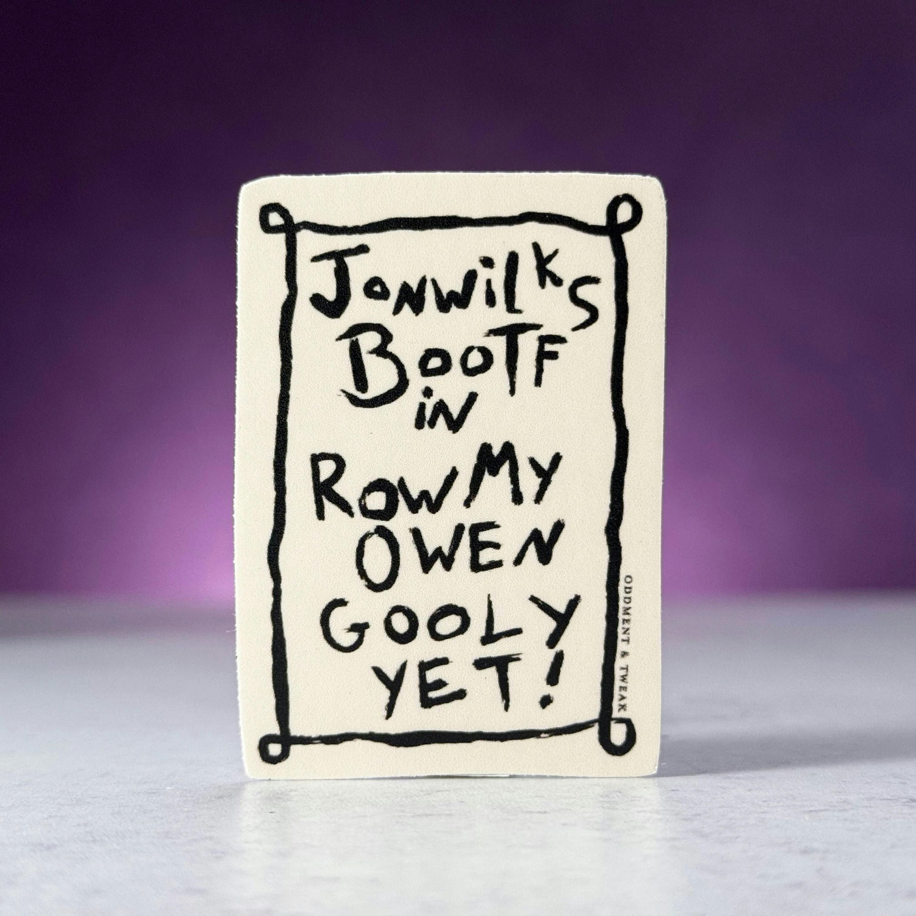 John Wilkes Booth Poster Sticker