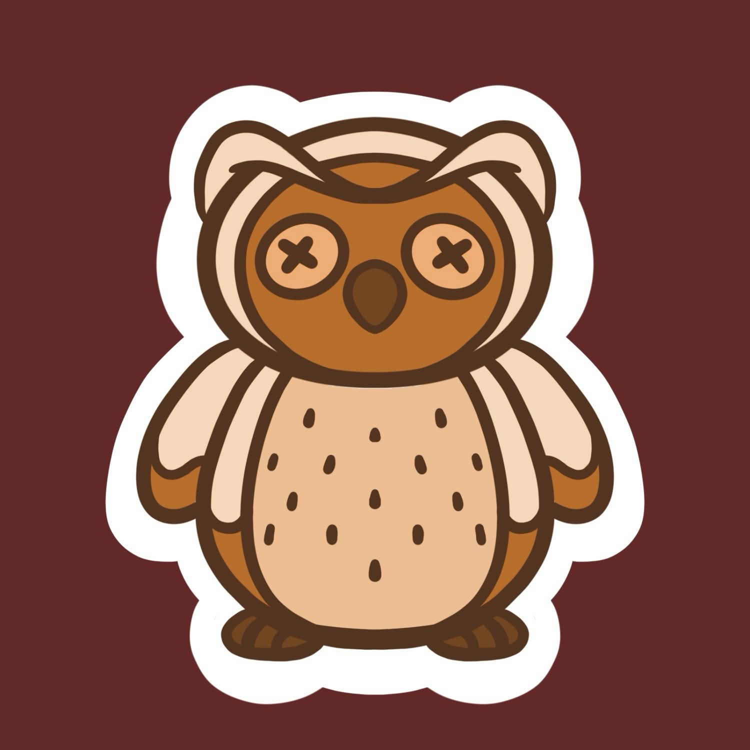 Yogurt Covered Pretzel Owl