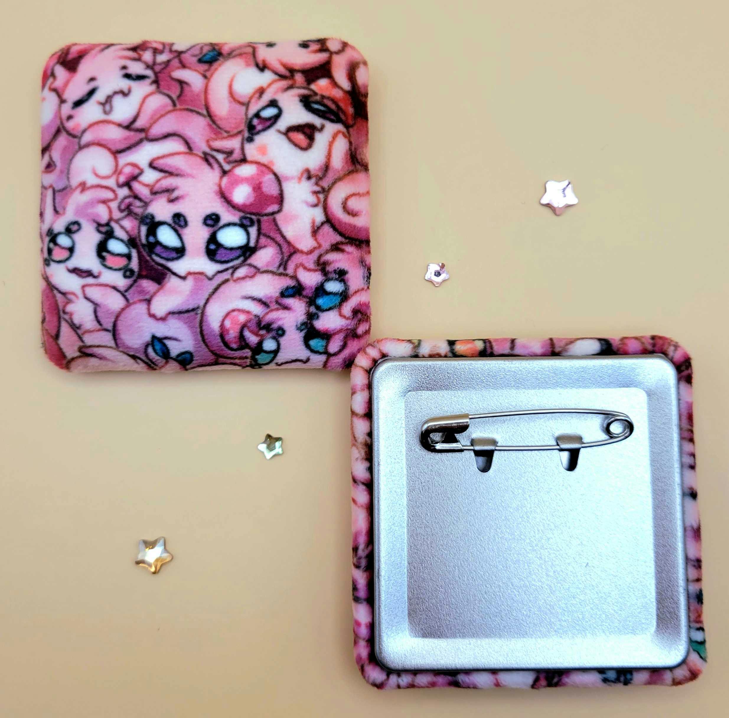 Vriki Plush Button Pin
