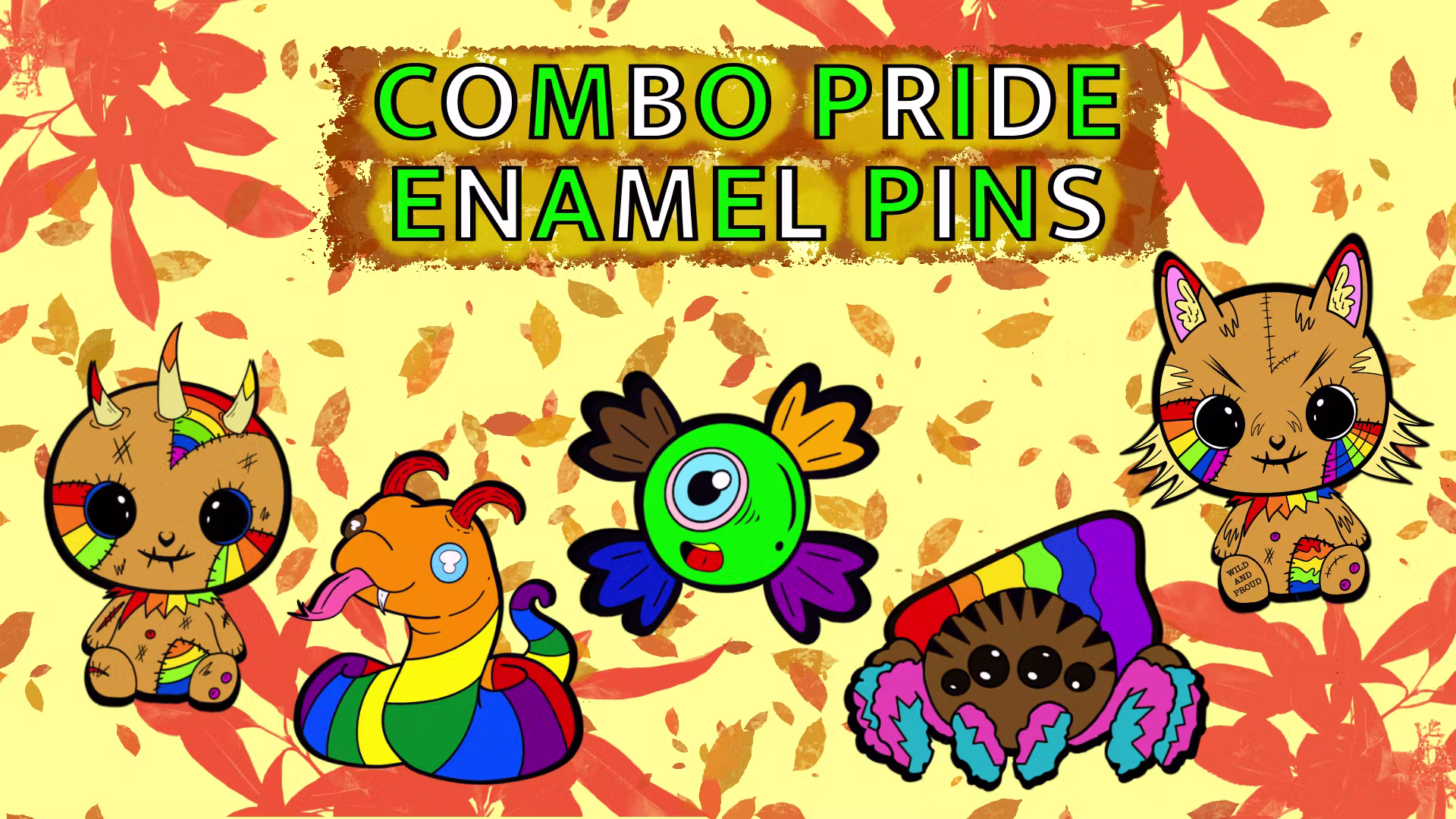 Combo Pride Enamel Pins