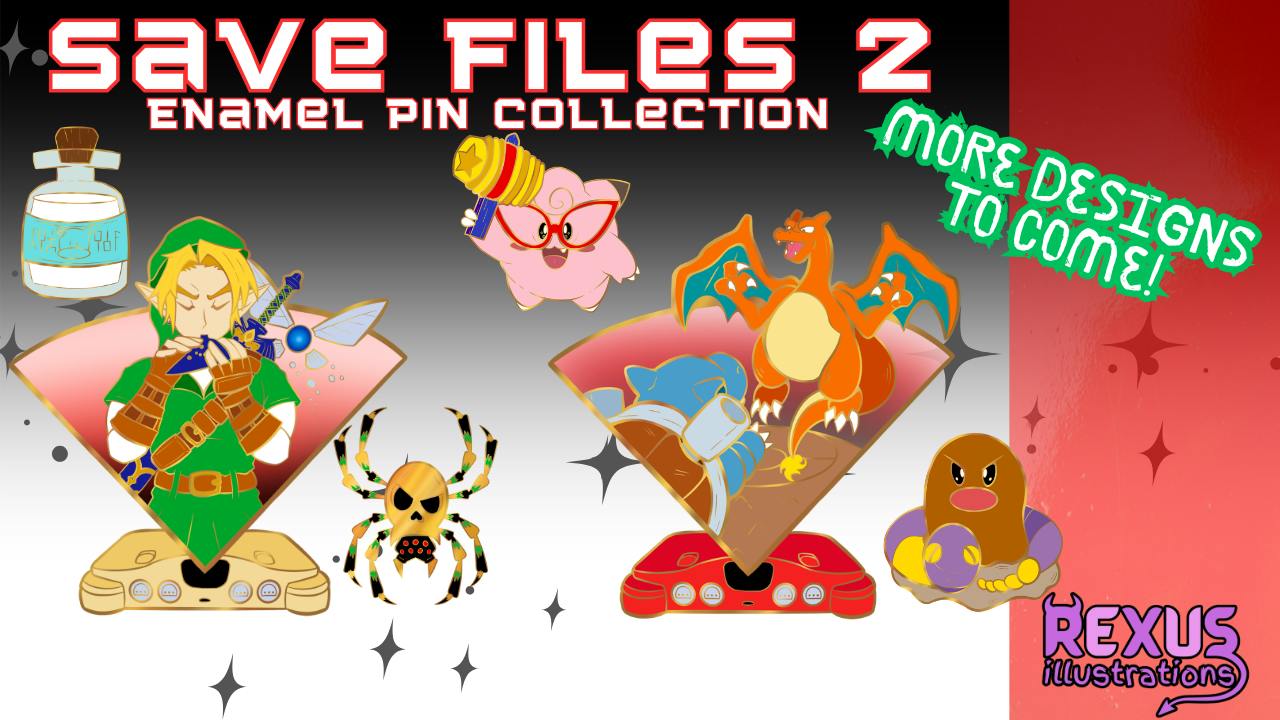 Save Files 2 | Enamel Pin Collection