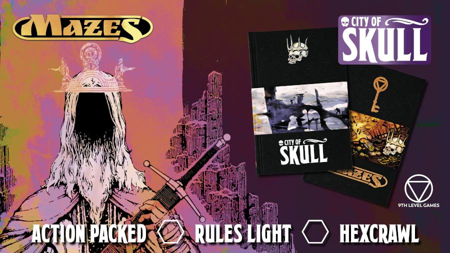 MAZES City of Skull - A Low Prep, Rules Light RPG Project Update: Pre ...