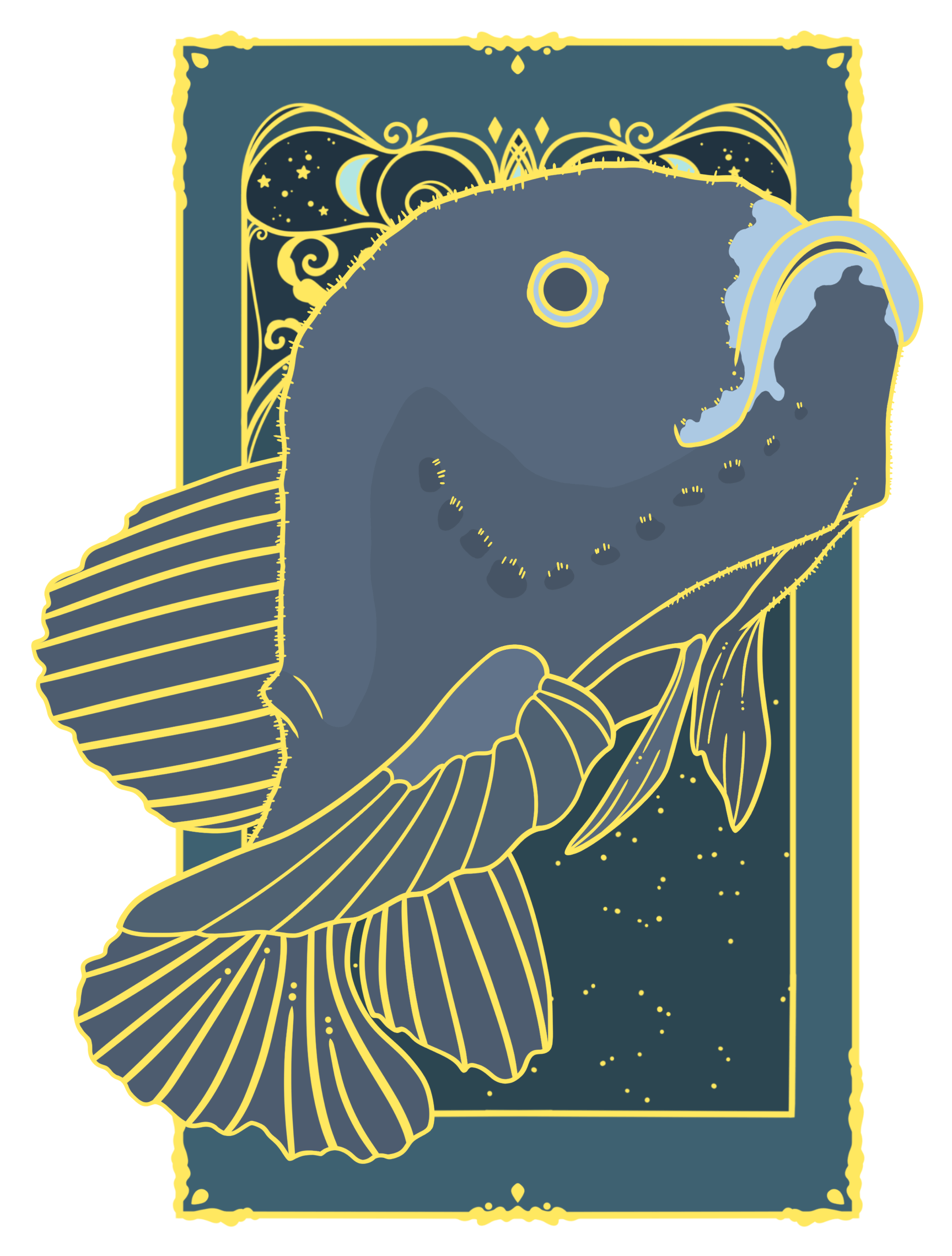 Sea Toad Tarot Pin	