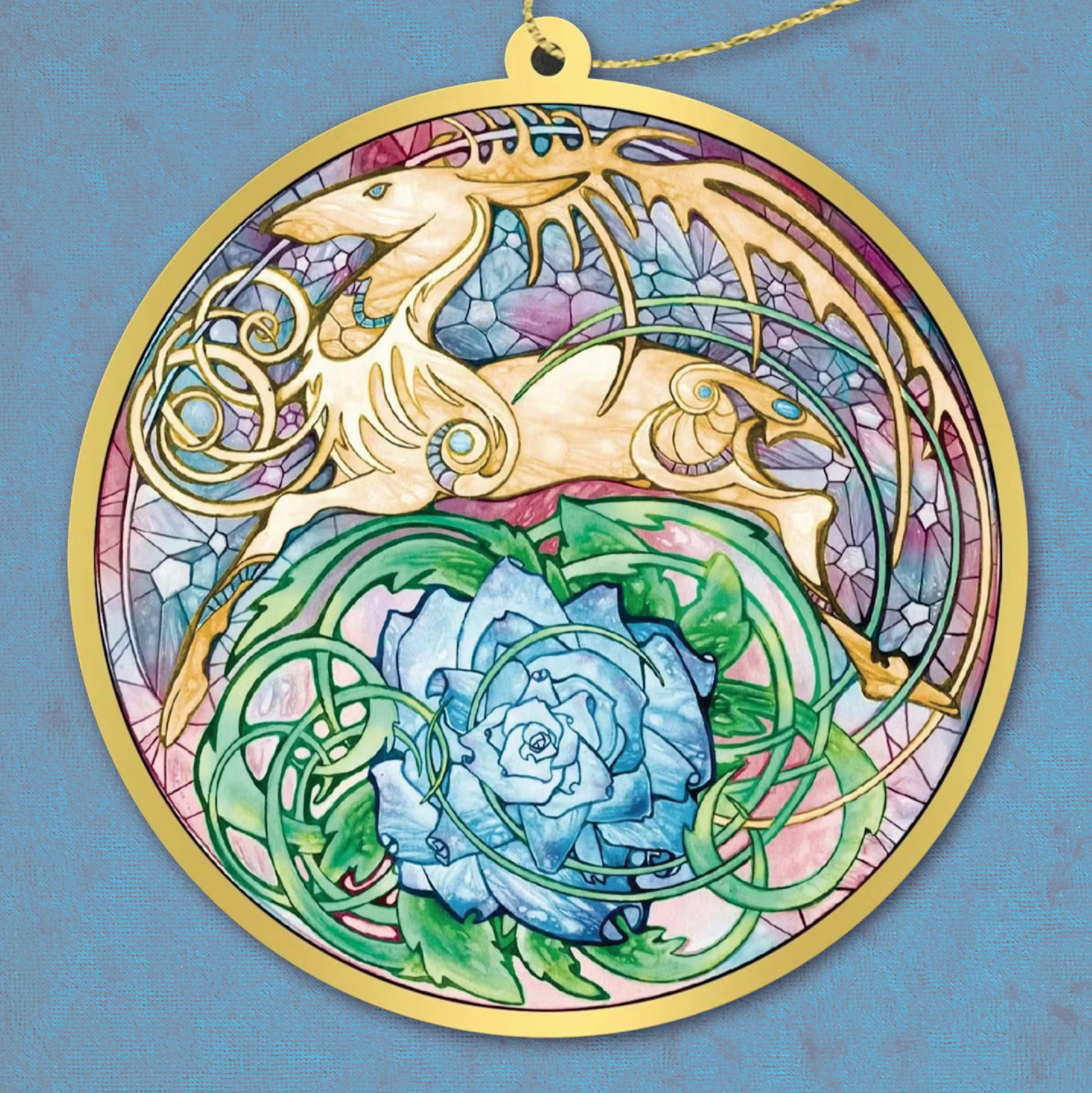 Golden Hart ornament