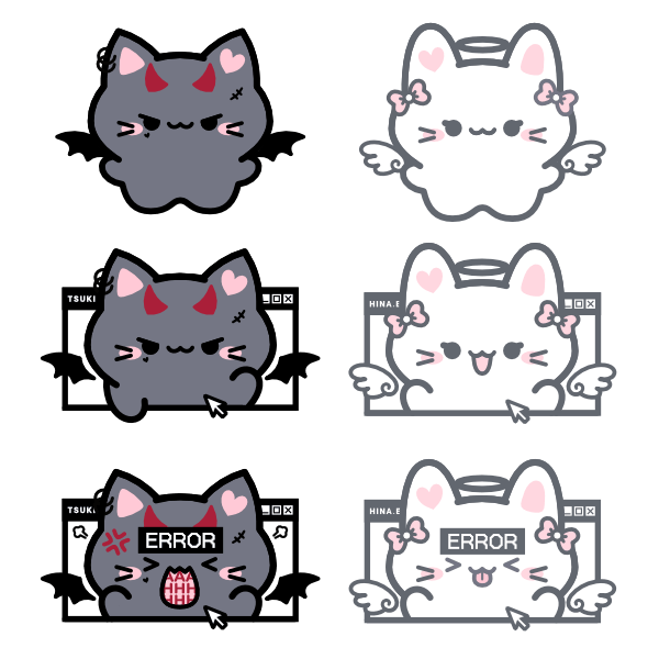 ENAMEL PIN/ACRYLIC KEYCHAIN x3