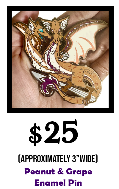 Peanut & Grape Enamel Pin