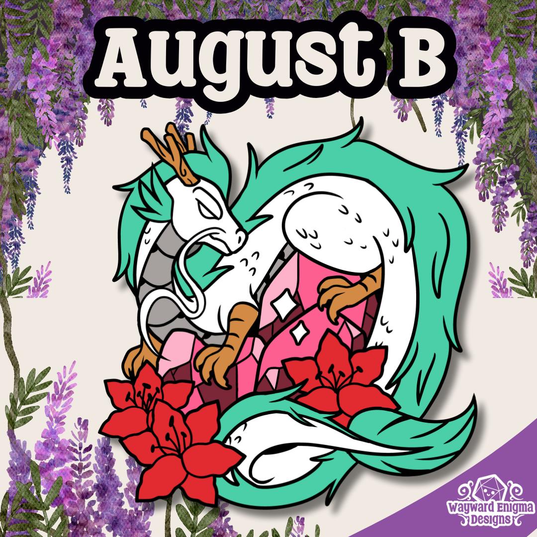 August B - Birthstone Beast Enamel Pin