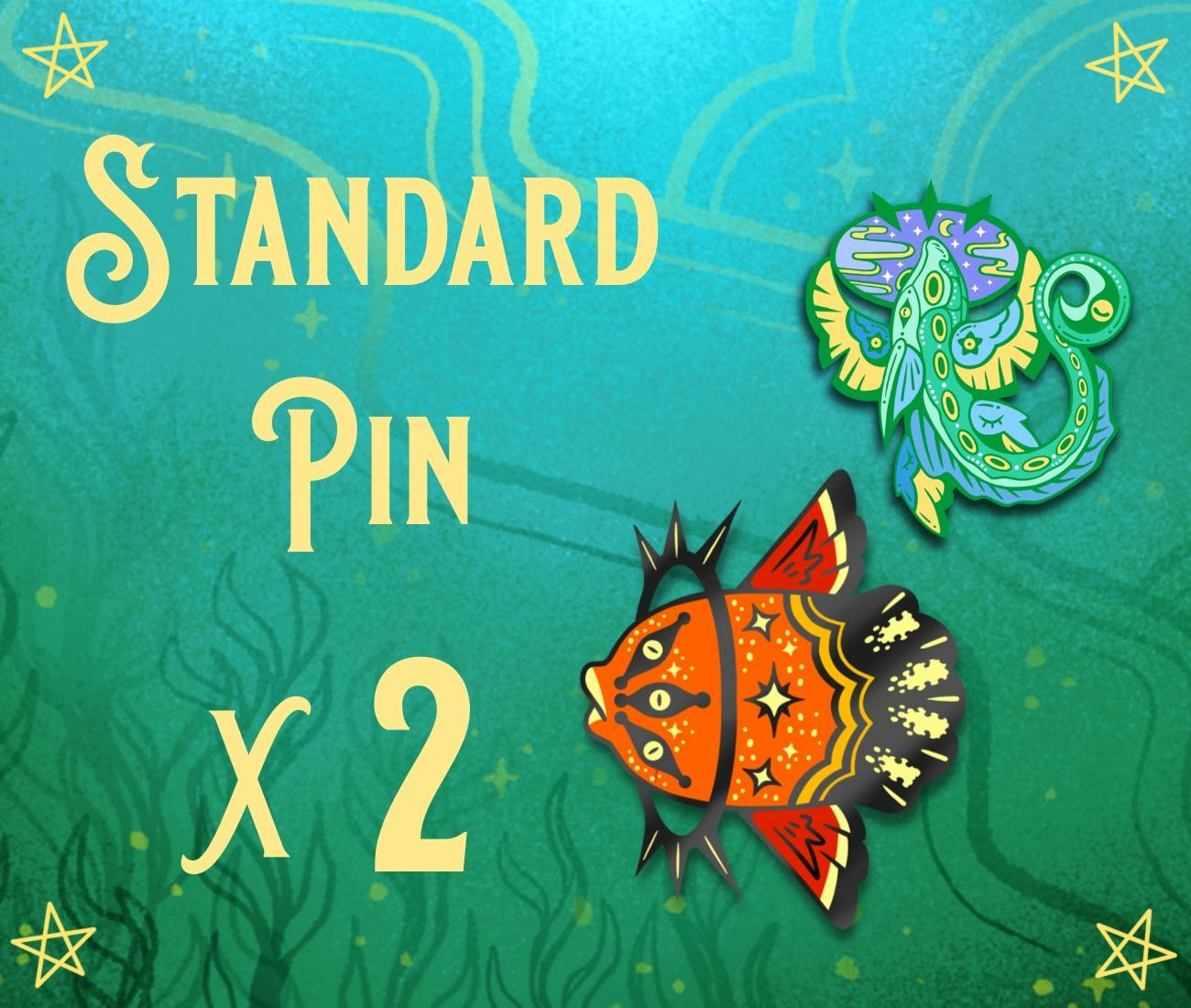 x2 Standard Pins