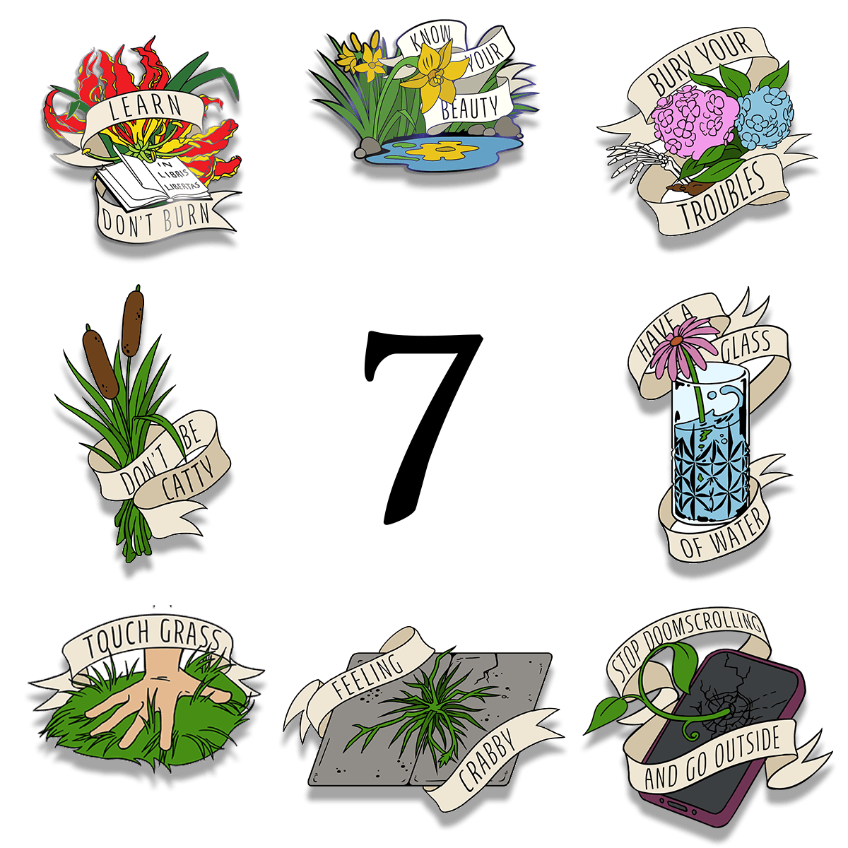 Seven Pins of Your Choice