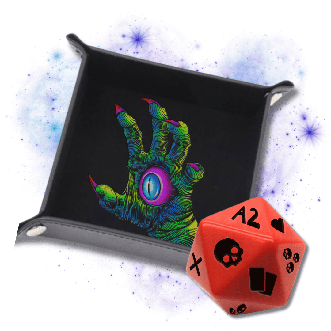 CUSTOM D20 & DICE TRAY