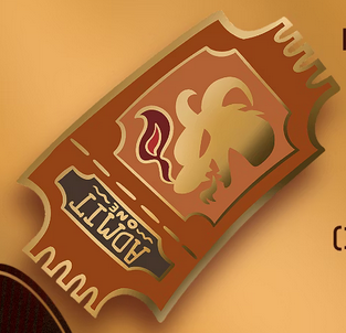 Dark Carnival Freebie Ticket Pin