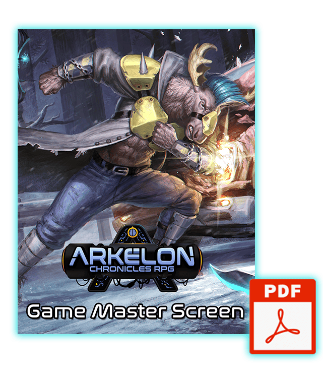 Arkelon Chronicles Game Master Screen - PDF