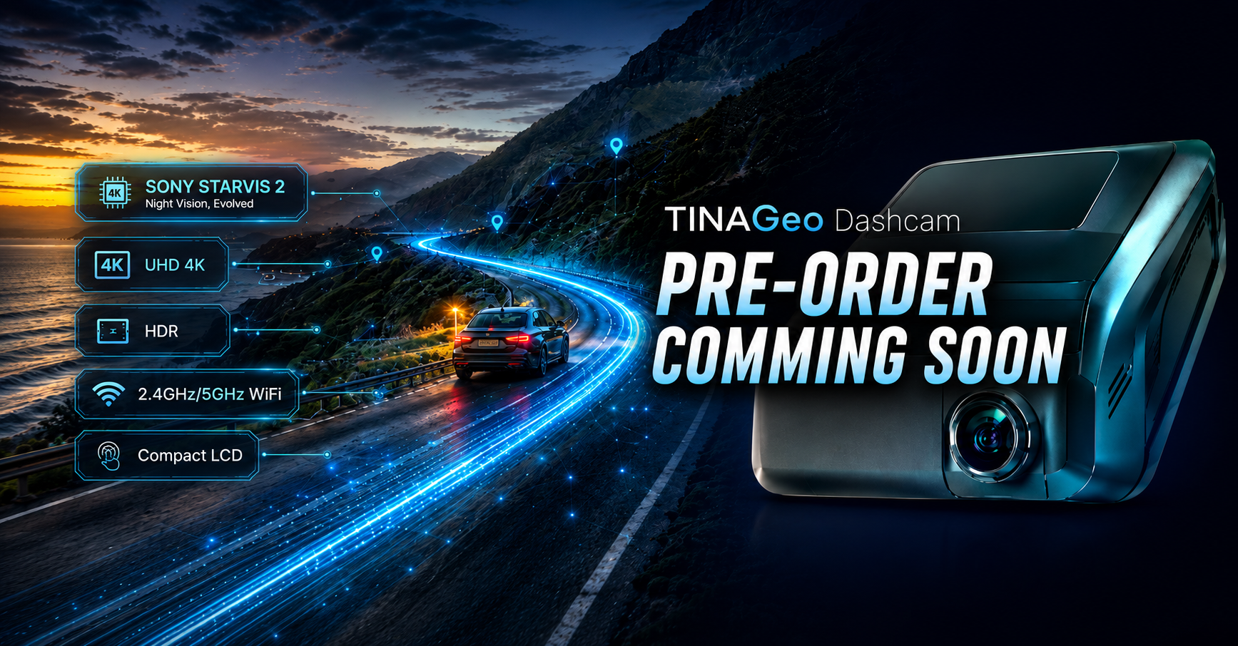 TINAGeo Dashcam — Powered by Thinkware