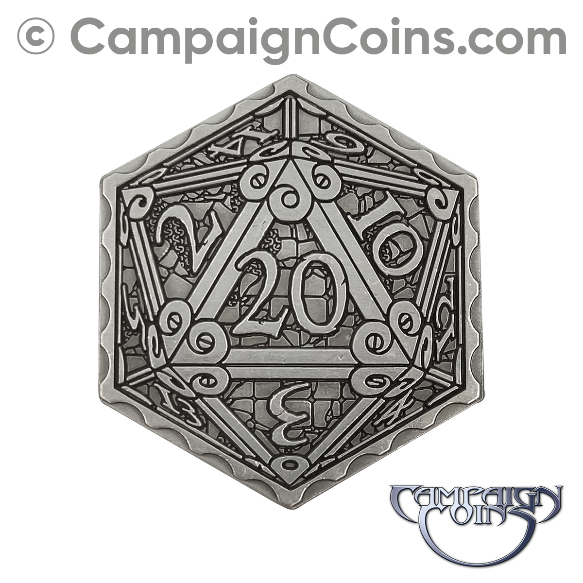 Epic D20 - Silver Inspiration Token