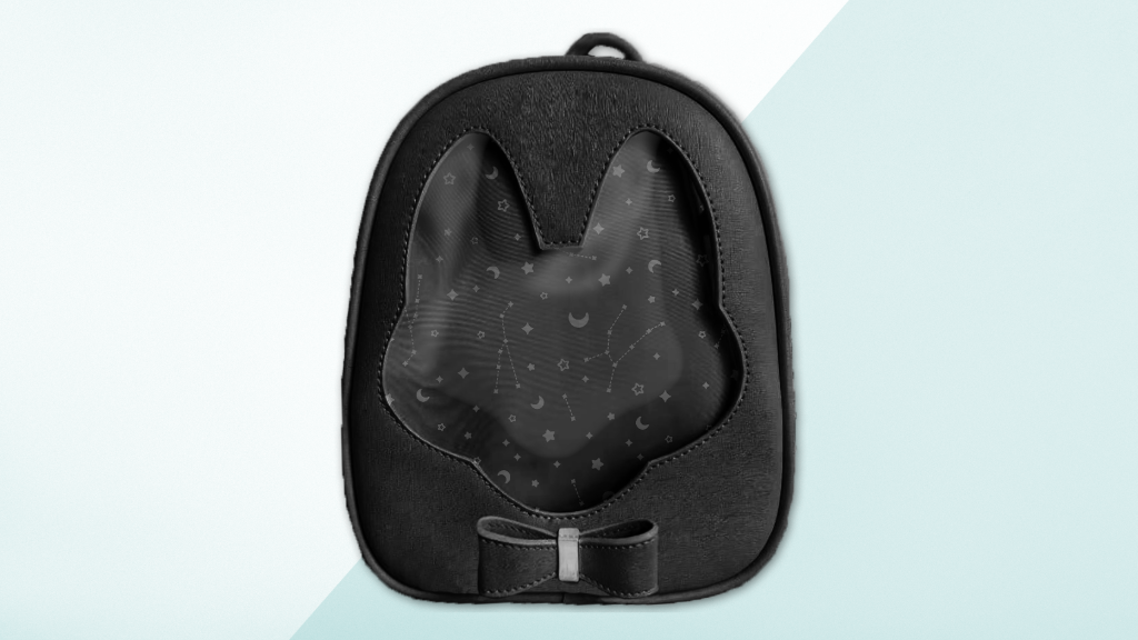 Foxy Ita Bag - BLACK - Bow with Silver Hardware