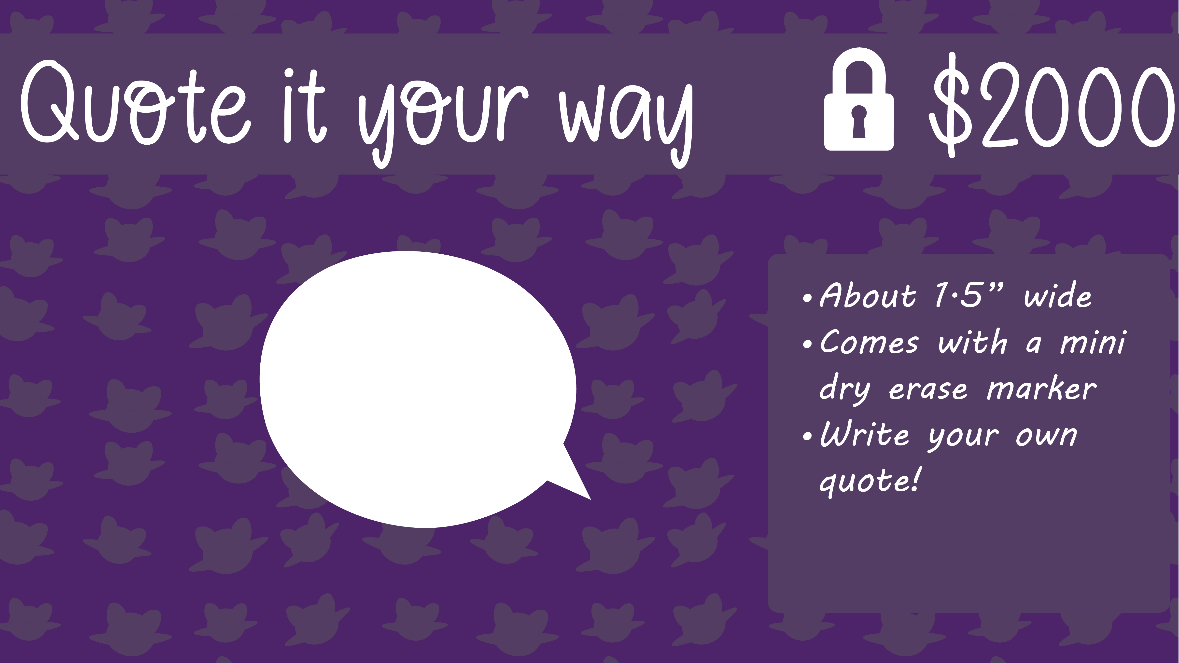 White Board Quote Unlock