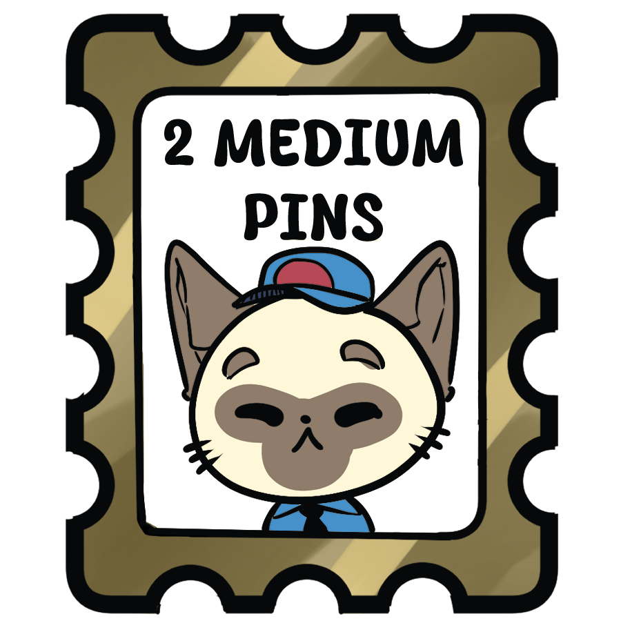 2 medium pins
