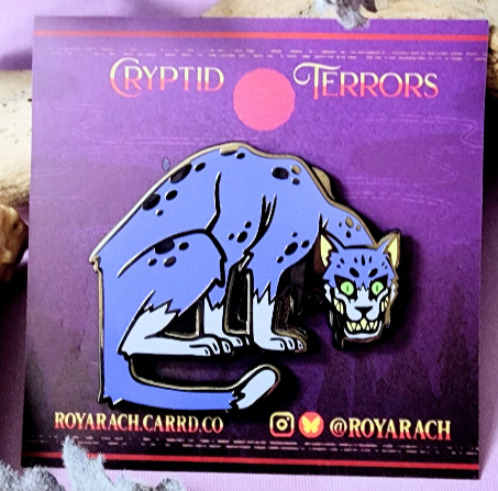 Cryptid Terrors | Wampus Cat 2 inch Enamel Pin