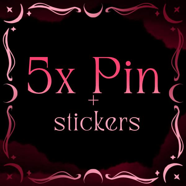 All in: Five Pins + free sticker set