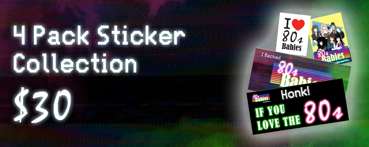 4 Pack Unique Sticker Collection