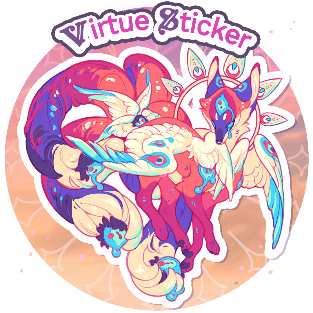 Large Virtue Sticker