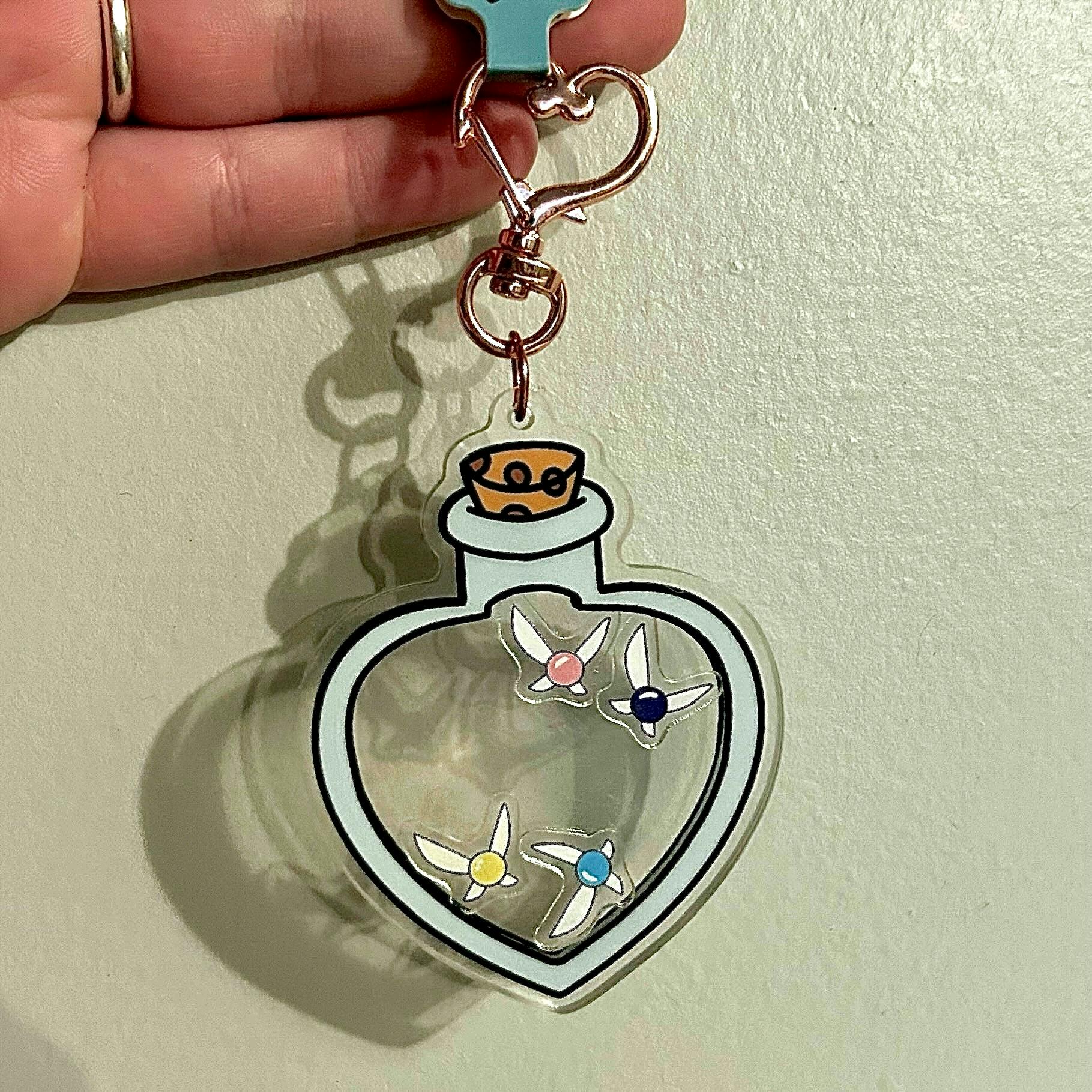 Shaker Keychain: Fairy Bottle