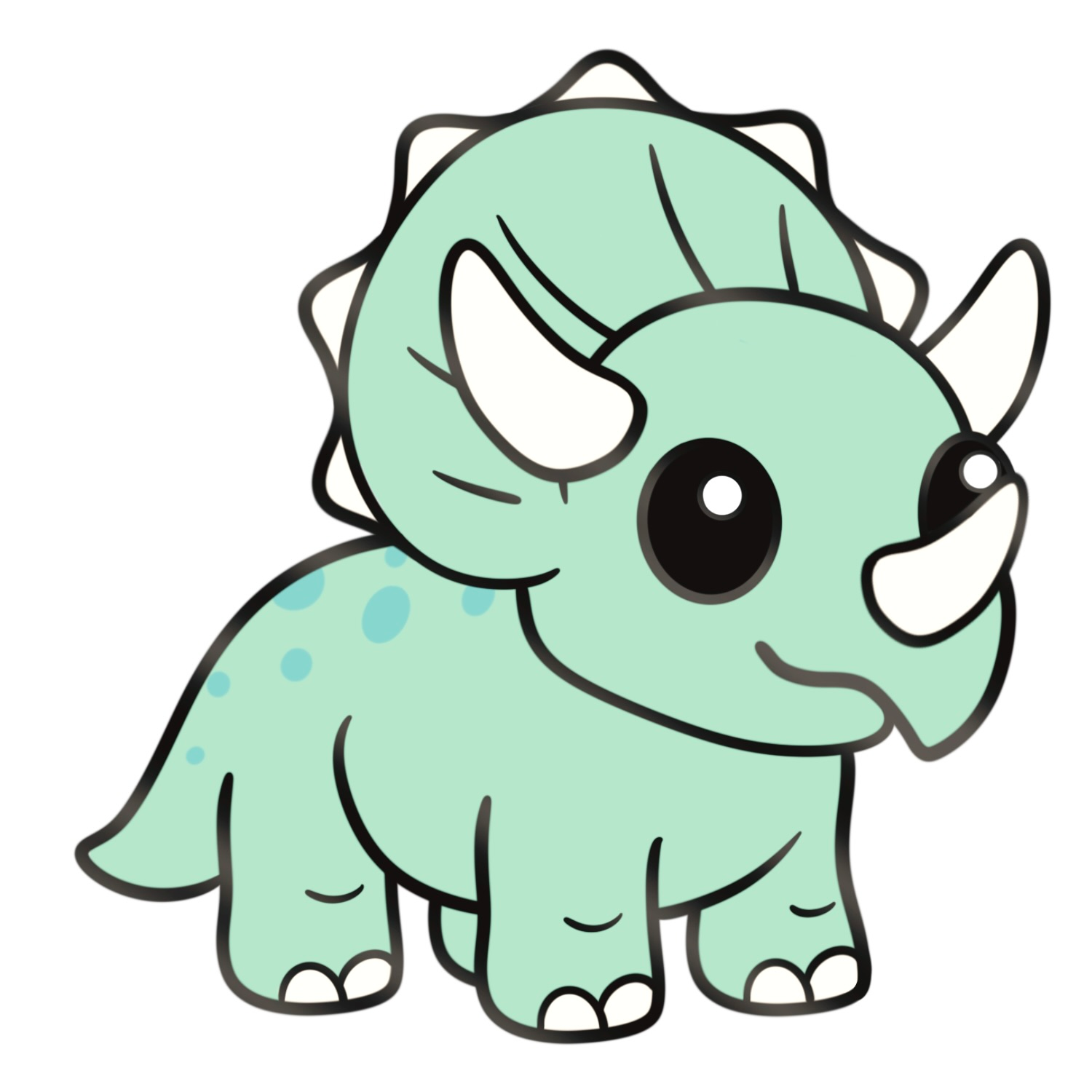 Triceratops Pin