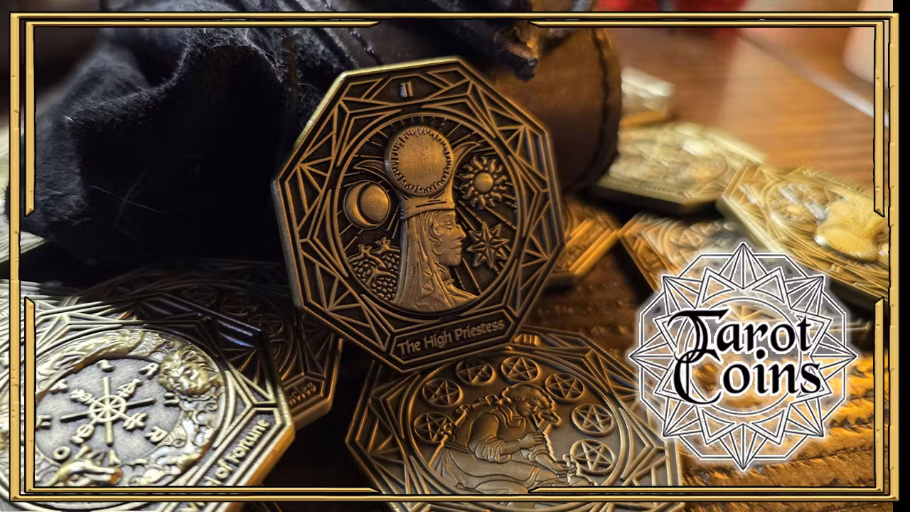 Tarot Coins - A Metal Divination Coin Set
