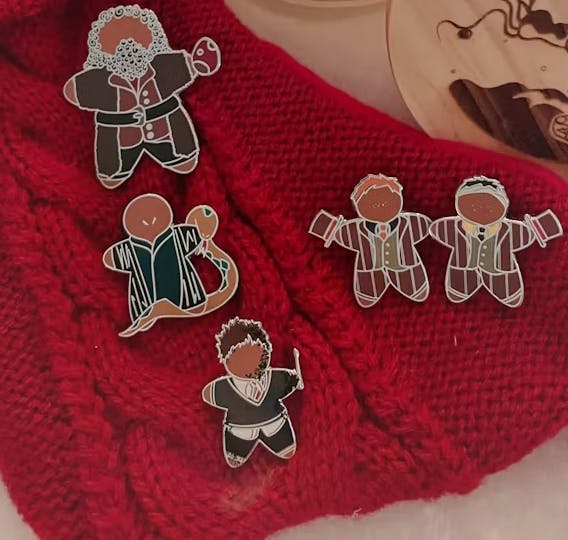  Gen 2 Gingerbread Enamel Pin Bundle $35 