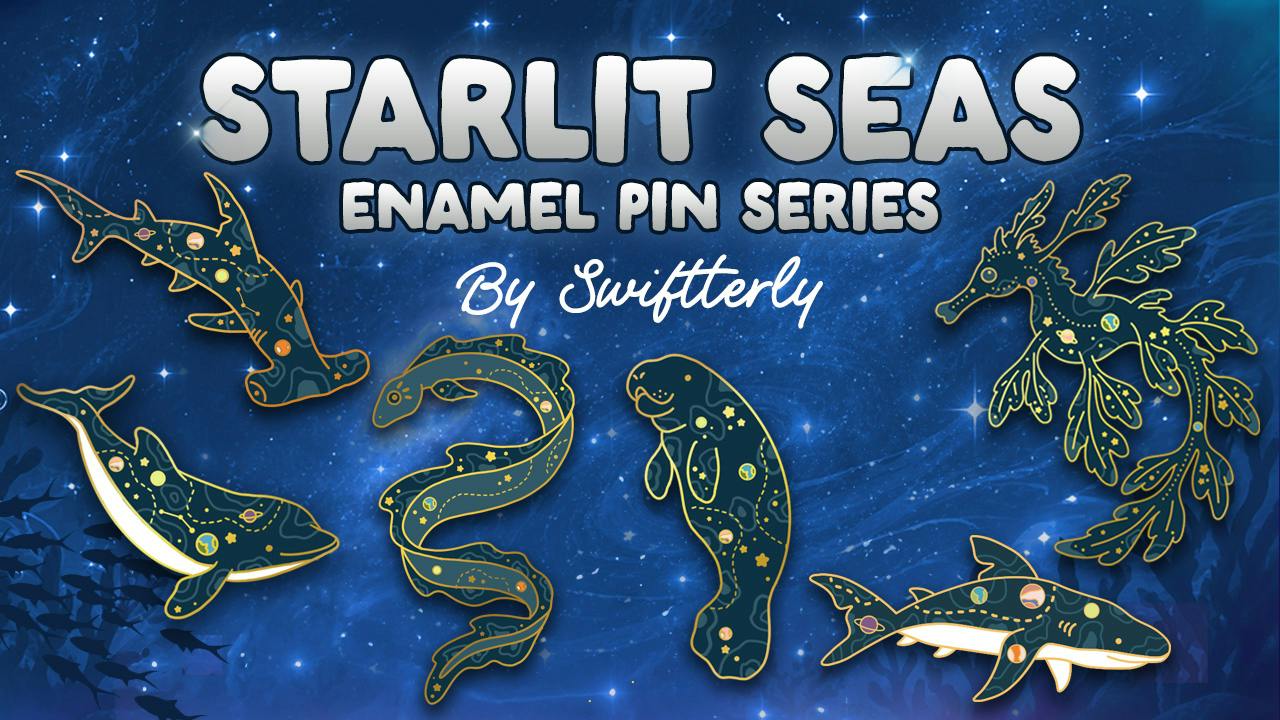 Starlit Seas Enamel Pin Series