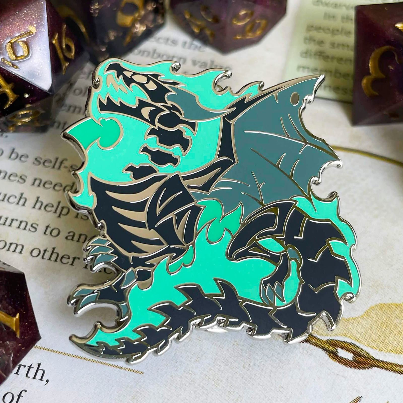 Dracolich Enamel Pin
